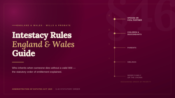 What Happens If You Die Without a Will? Intestacy Rules In England & Wales